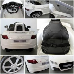 Audi TT RS eredeti licence elektromos kisautó - fehér