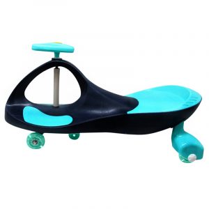 Boboautó világító gumikerékkel, sötét-, és világoskék színben