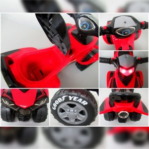 GOODYEAR lábbal hajtható QUAD, piros színben