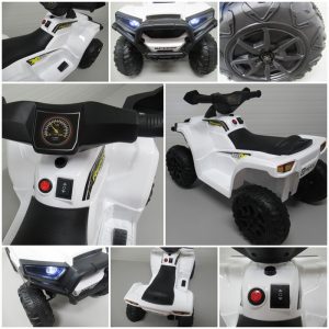 Elektromos ATV gyerekeknek, QUAD gyerekeknek, fehér színben