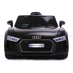 Audi R8 Spyder Licence, elektromos kisautó 12V, fekete színben