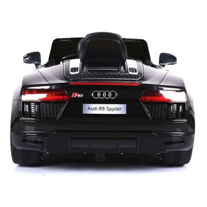 Audi R8 Spyder Licence, elektromos kisautó 12V, fekete színben