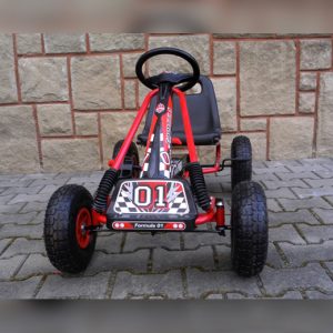 Gokart gyerekeknek, G1 pedálos autó - piros