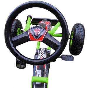 Gokart G1 gyerekeknek, pedálos kisautó - zöld