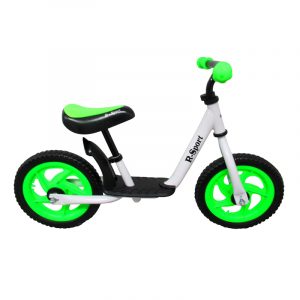 Futóbicikli, lábbal hajtható bicikli - fehér-zöld színben